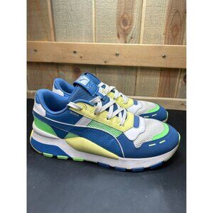 Puma RS-0 Running System Sneakers Mens Size 9 Blue/Green/Yellow Mesh & Leather